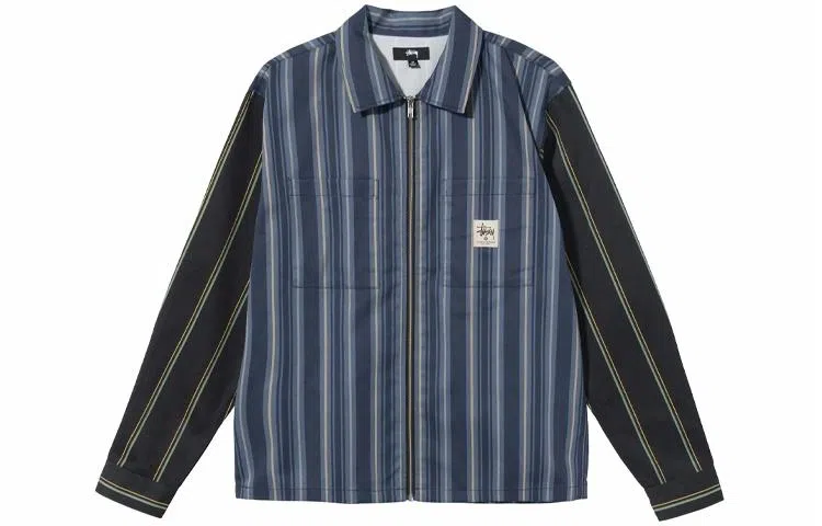 Stussy Mixed Stripe Zip Shirt