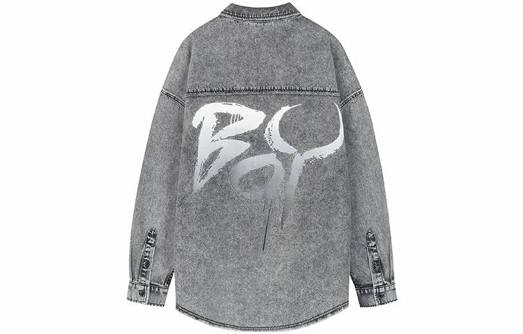 Boy London SS21 Logo Denim Shirt Grey