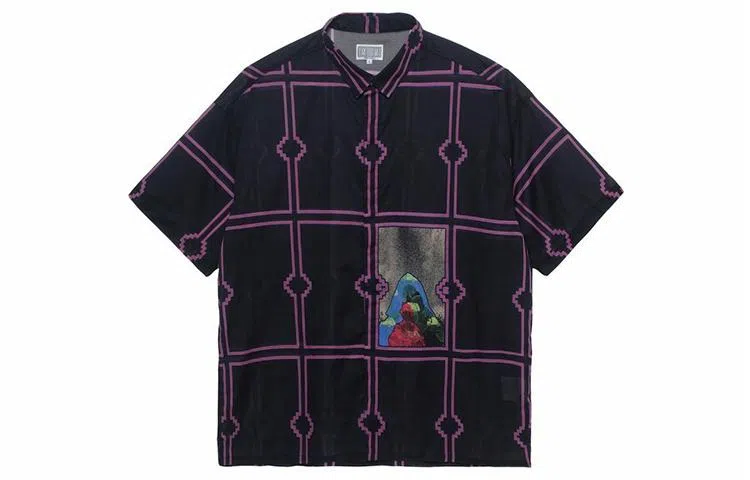 Cav Empt Wizard Check Short Sleeve Shirt Black