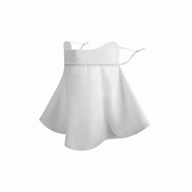 北极绒 夏季冰丝轻薄透气潮流时尚遮脸护颈户外开车骑行 聚酯纤维 防晒面罩 男女同款情侣款