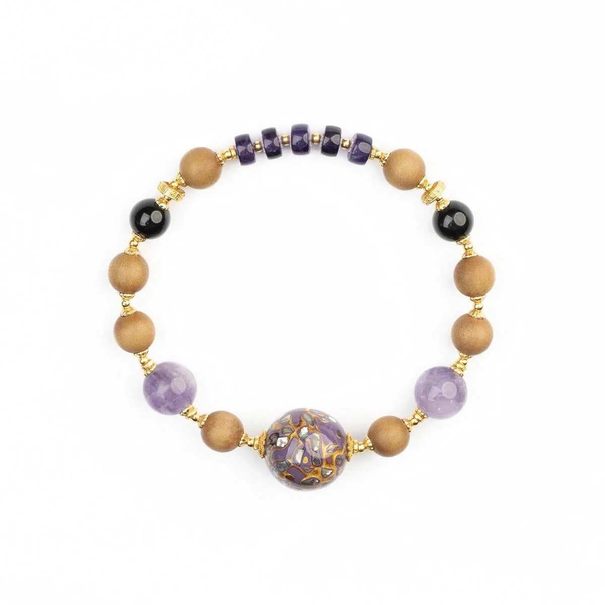 仙源 紫气东来 檀木 木作手串 男女同款情侣款