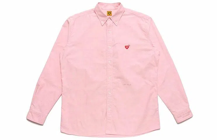 HUMAN MADE SS21 Heart Embroidery Button Shirt