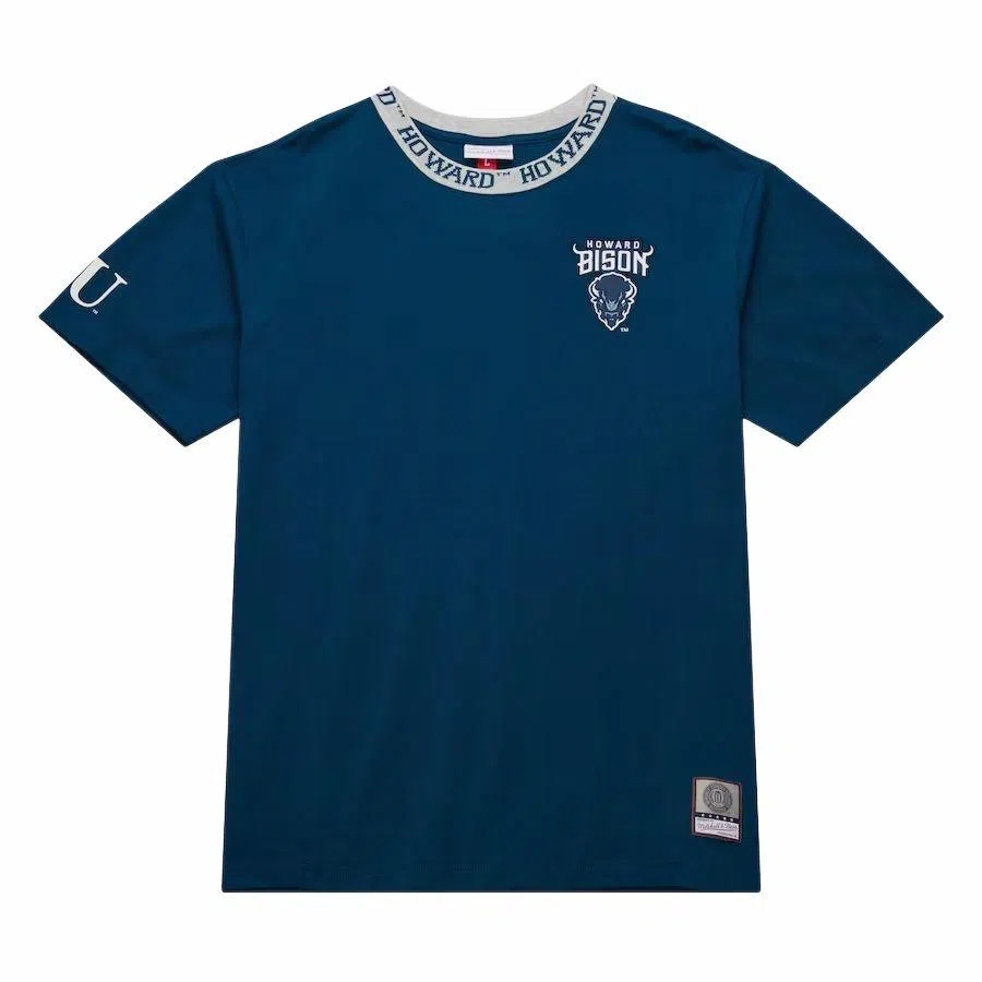Mitchell Ness x NCAA Howard Bison Jacquard Ringer T