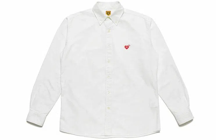 HUMAN MADE SS21 Heart Embroidery Button Shirt