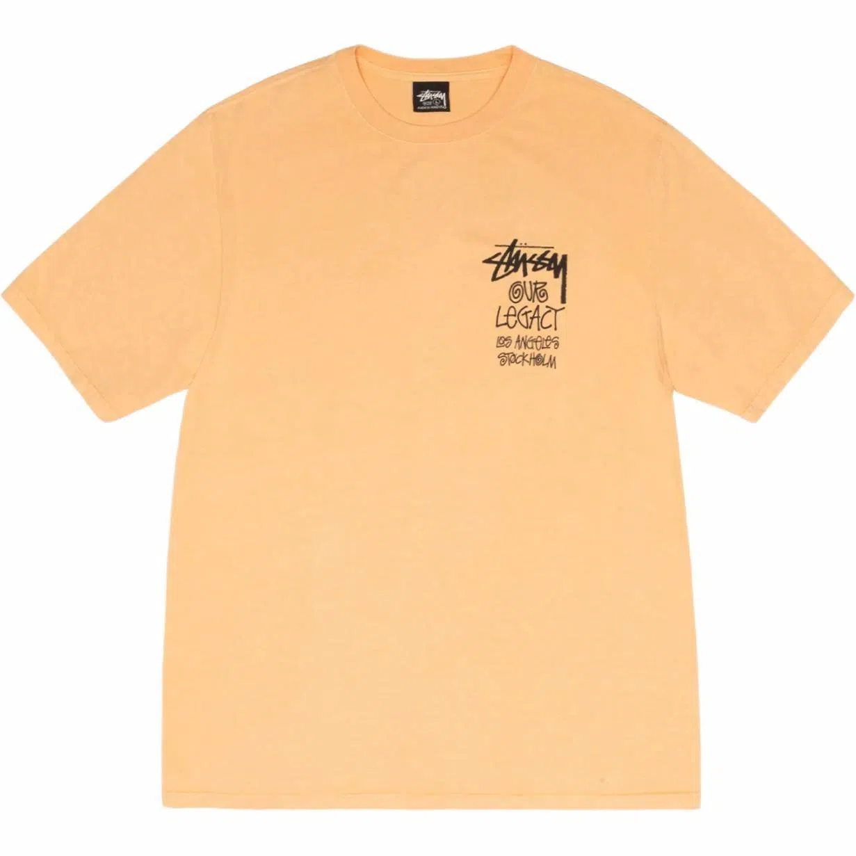 Stussy x OUR LEGACY FW24 WORK SHOP 8 BALL YIN YANG TEE PIGMENT DYED logoT