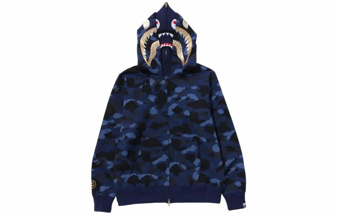 A BATHING APE Color Camo Double Shark Full Zip Hoodie