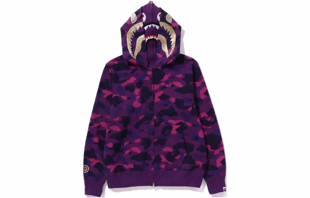 A BATHING APE Color Camo Double Shark Full Zip Hoodie