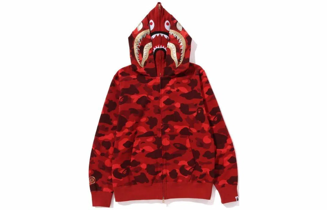 A BATHING APE Color Camo Double Shark Full Zip Hoodie