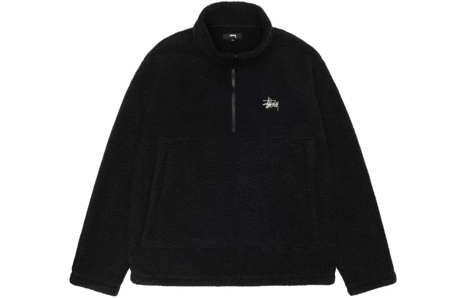 Stussy Polar Fleece Half Zip Mock Neck