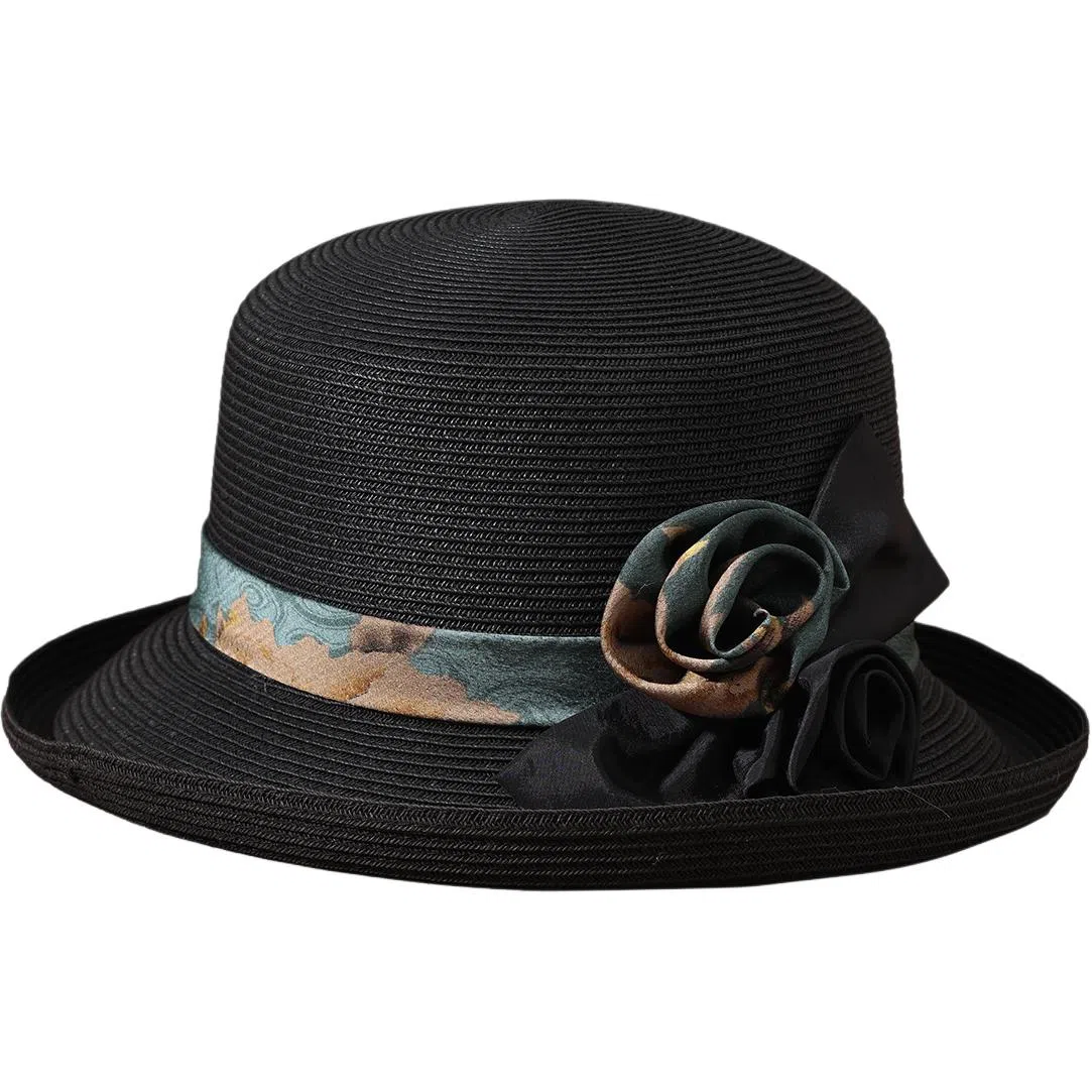 红豆 遮阳帽春夏户外防紫外线草帽可折叠太阳帽轻便百搭 聚酯纤维 防晒帽 女款