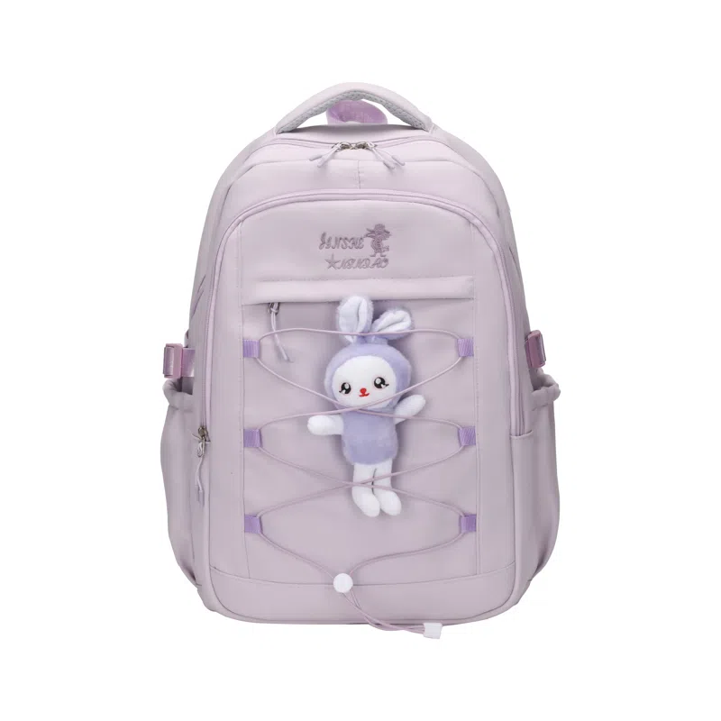 彤彤兔 背包简约学院风书包 尼龙 双肩包 常规 女款 多色