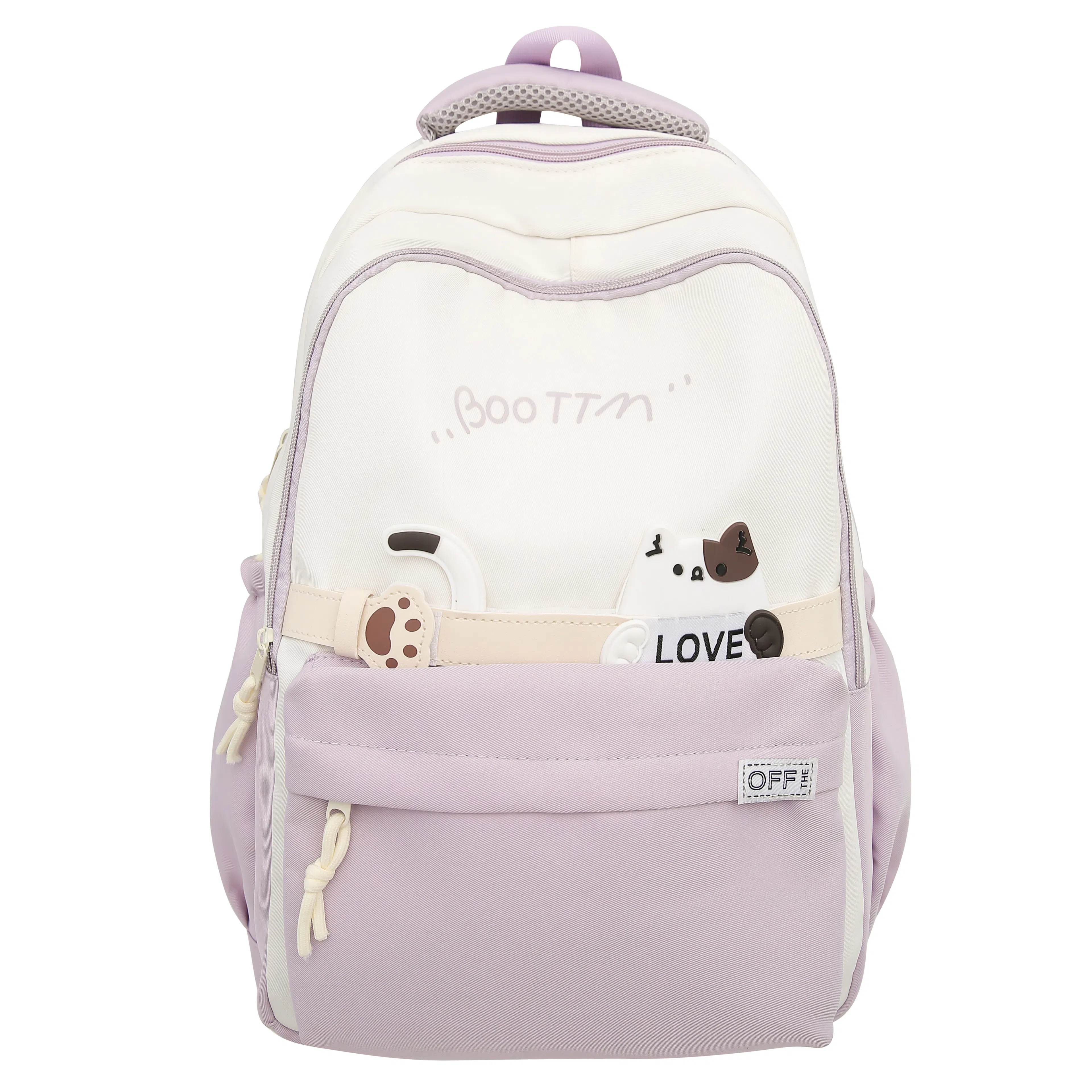 彤彤兔 休闲百搭背包高颜值 尼龙 双肩包 常规 女款 黑色/卡其色/粉色/紫色/蓝色