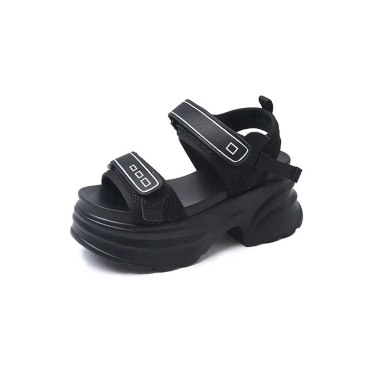 美洲爵士 一字带软底 休闲运动 沙滩凉鞋 女