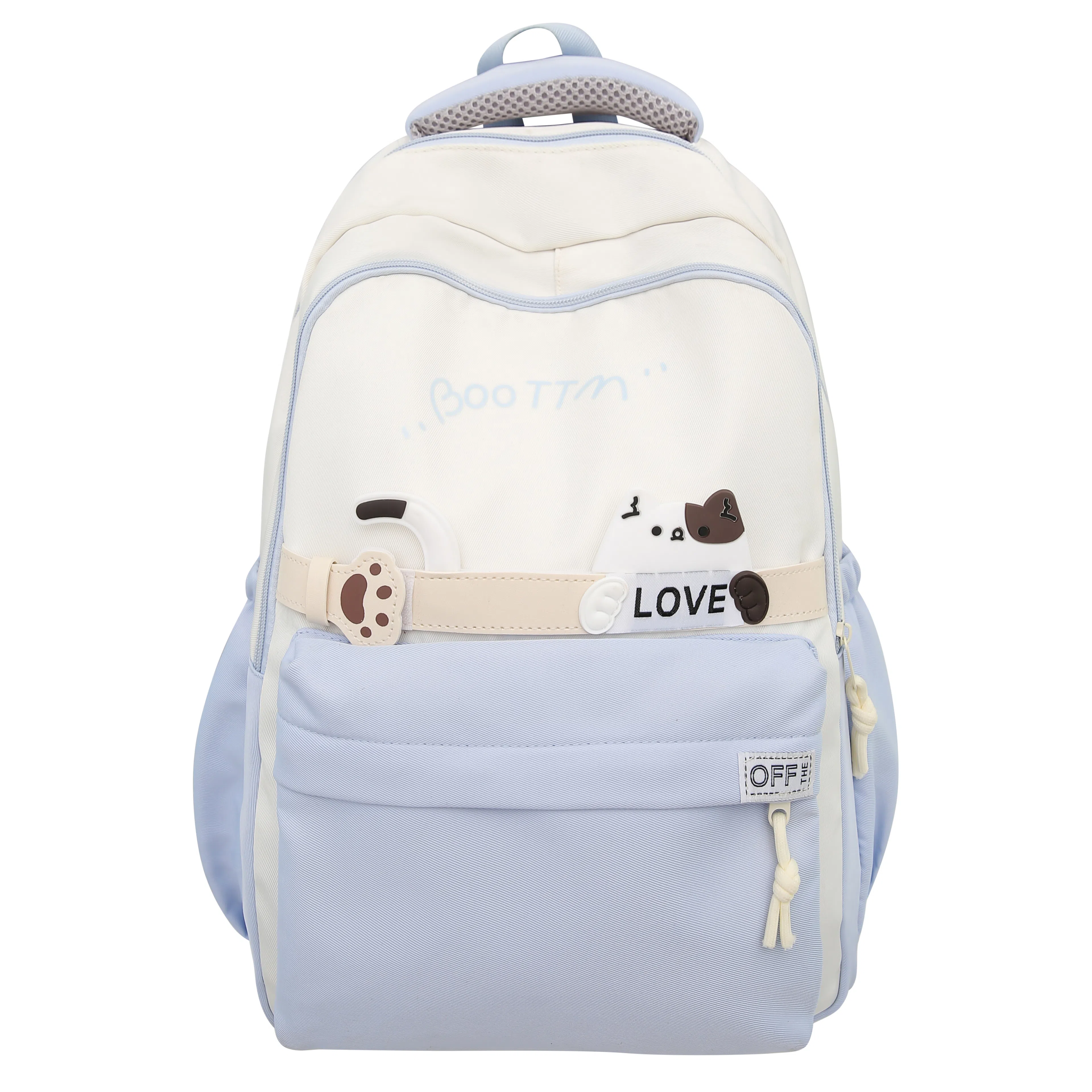 彤彤兔 休闲百搭背包高颜值 尼龙 双肩包 常规 女款 黑色/卡其色/粉色/紫色/蓝色