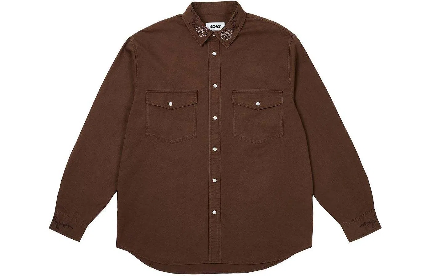 PALACE SS24 FLEXUS SHIRT NICE BROWN