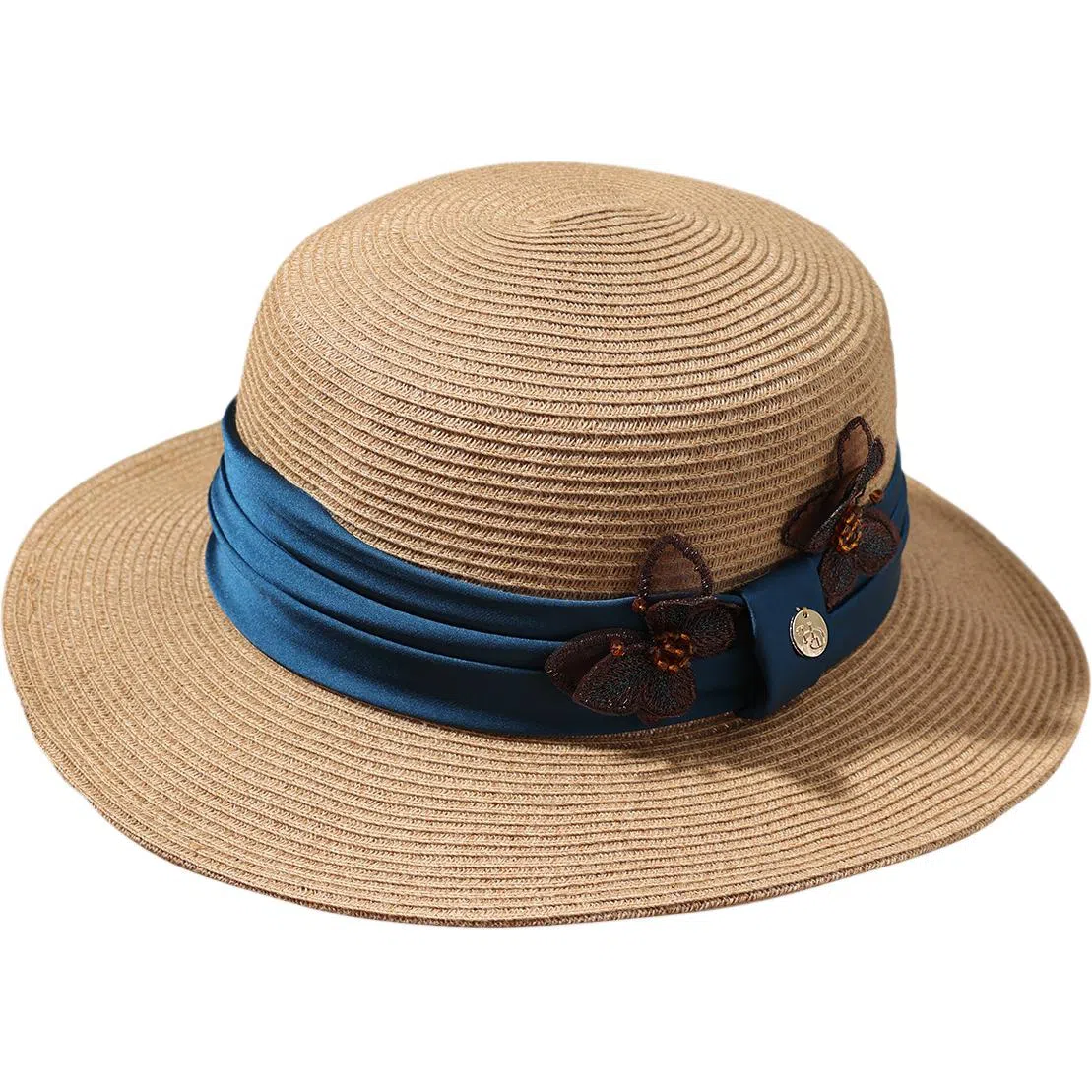 红豆 遮阳帽春夏户外防紫外线可折叠草帽太阳帽 聚酯纤维 防晒帽 女款