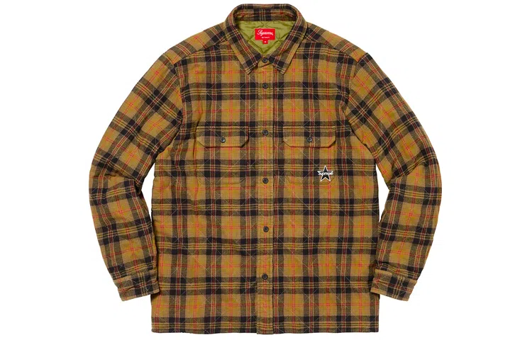 Supreme FW21 Week 12 Quilted Plaid Flannel Shirt