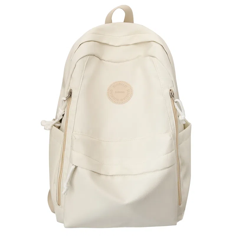 彤彤兔 韩版百搭高颜值休闲简约 尼龙 双肩包 常规 女款 黑色/灰色/白色/蓝色/粉色