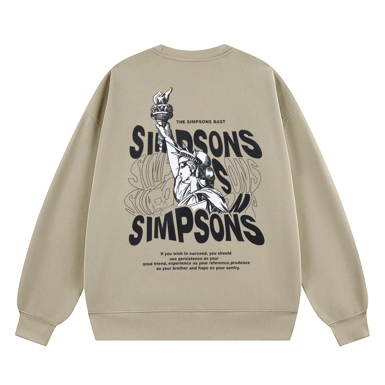The Simpsons Statue of Liberty Bart Sweatshirt