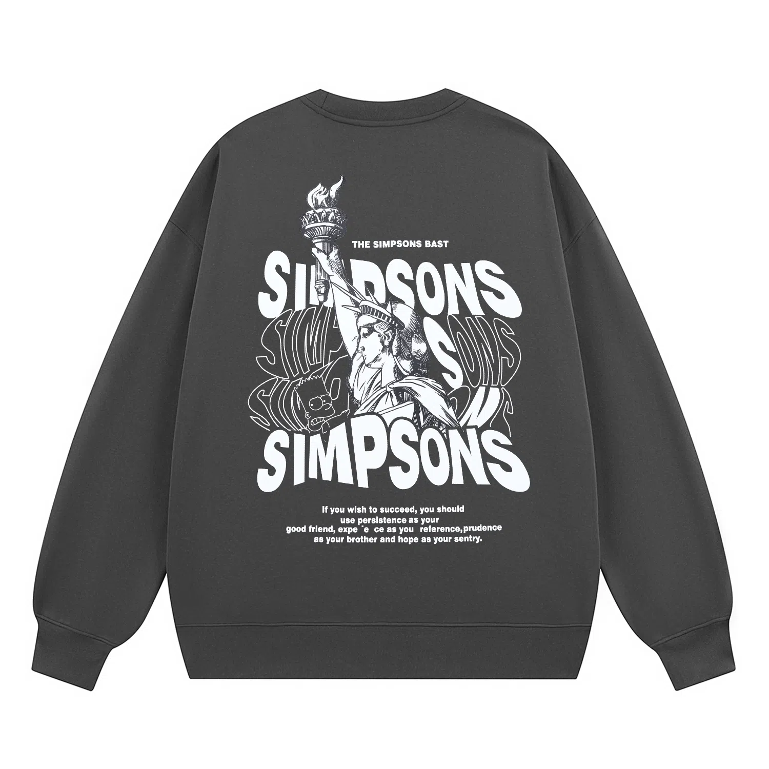 The Simpsons Statue of Liberty Bart Sweatshirt