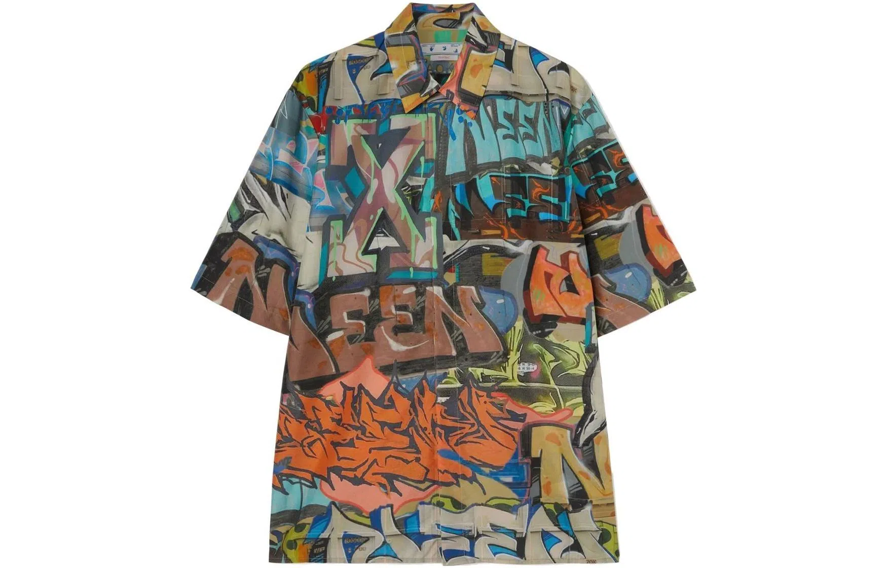OFF-WHITE SS22 Graffiti Print Shirt