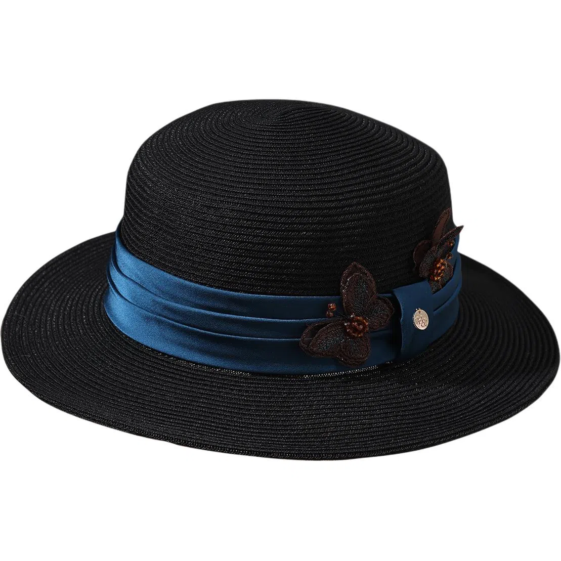 红豆 遮阳帽春夏户外防紫外线可折叠草帽太阳帽 聚酯纤维 防晒帽 女款