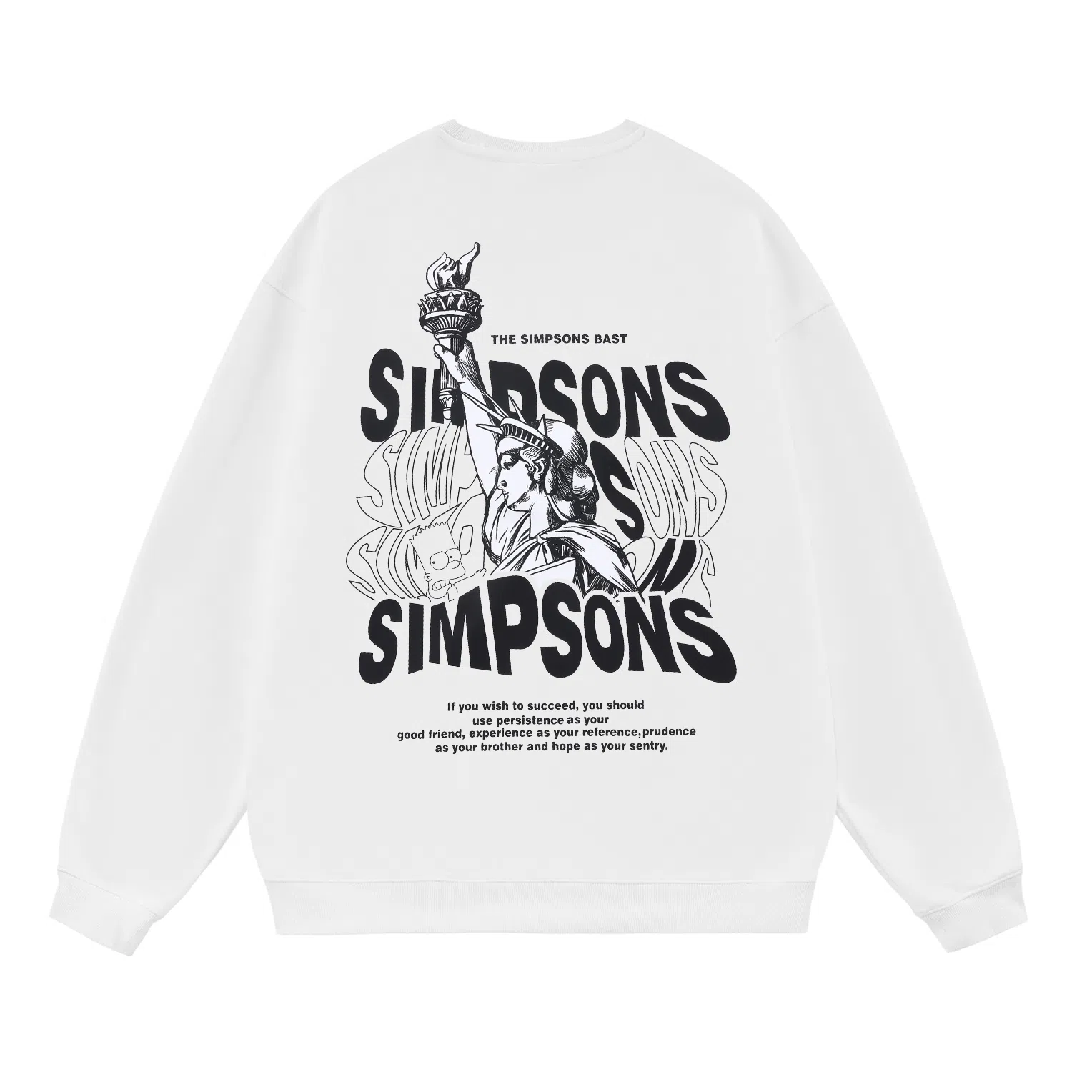 The Simpsons Statue of Liberty Bart Sweatshirt