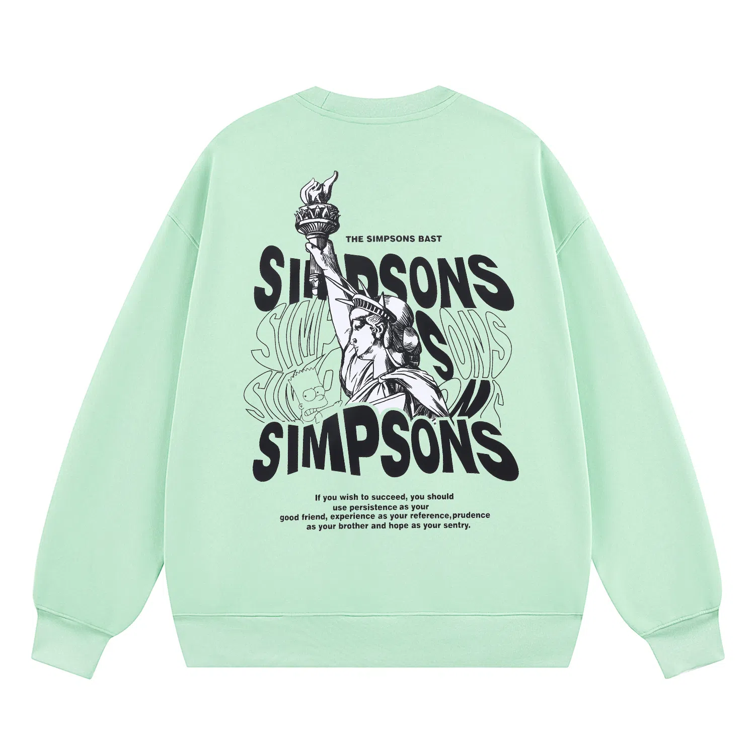 The Simpsons Statue of Liberty Bart Sweatshirt