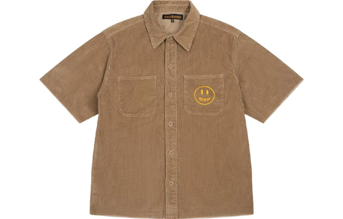 Drew House Corduroy SS Shirt Coffee Brown