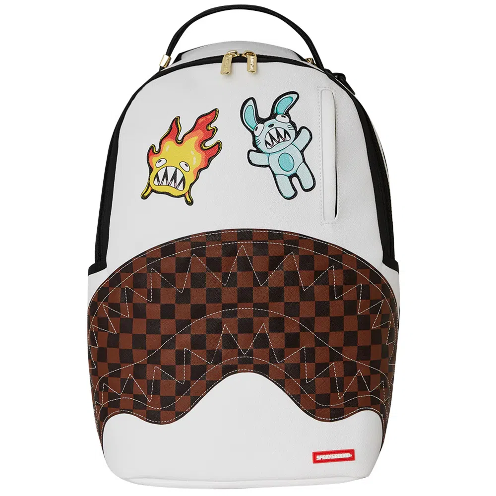 SPRAYGROUND Shark Mouth Checkered Backpack