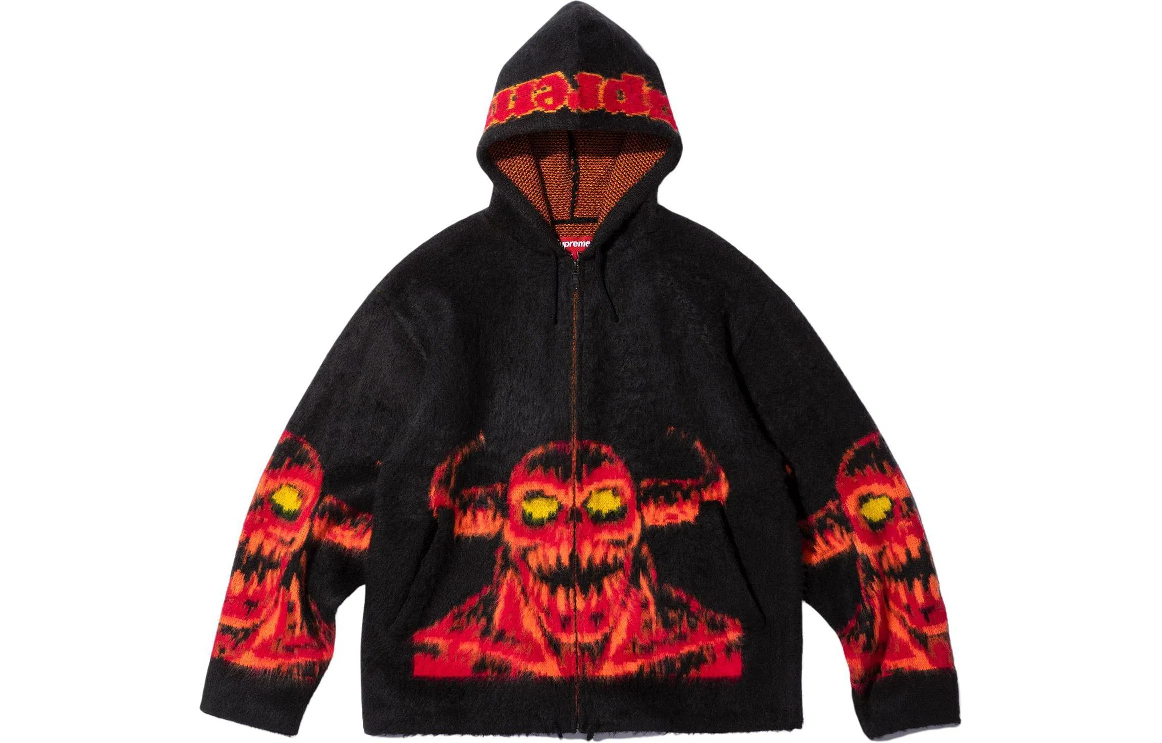 Supreme x Toy Machine ZIP UP HOODED SWEATER