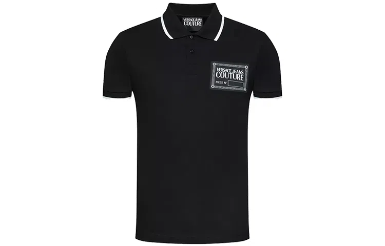Versace Jeans Couture SS22 Polo Shirt Black
