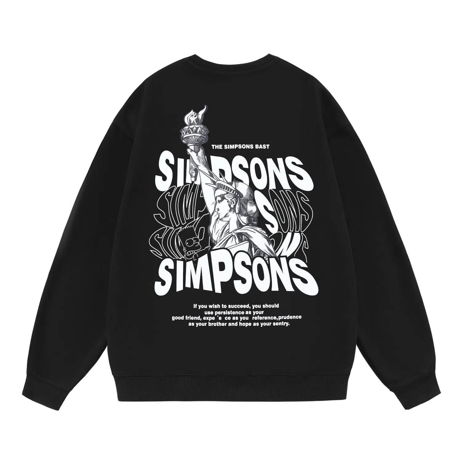 The Simpsons Statue of Liberty Bart Sweatshirt