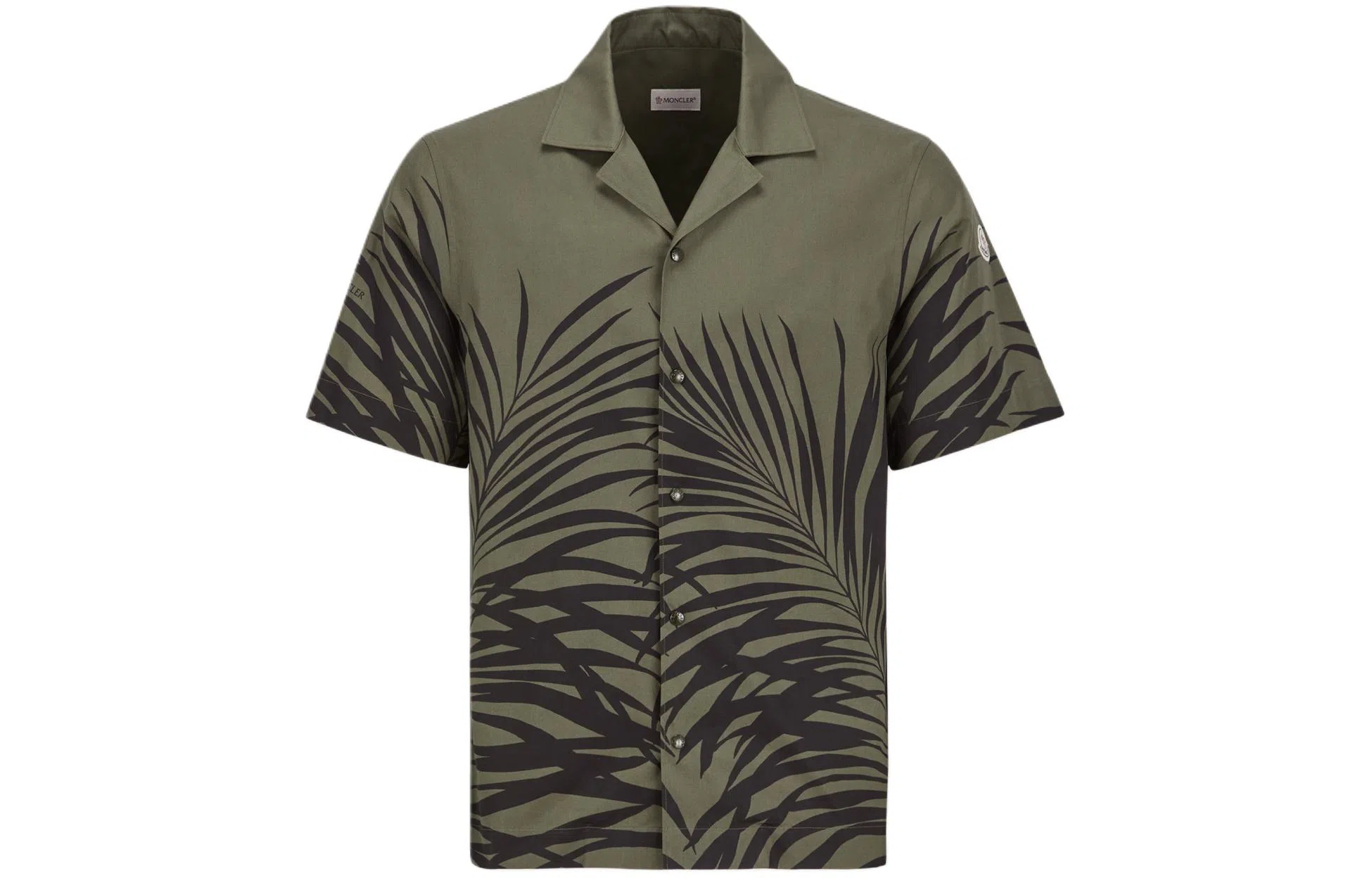 Moncler Tropical Print Short Sleeve Shirt