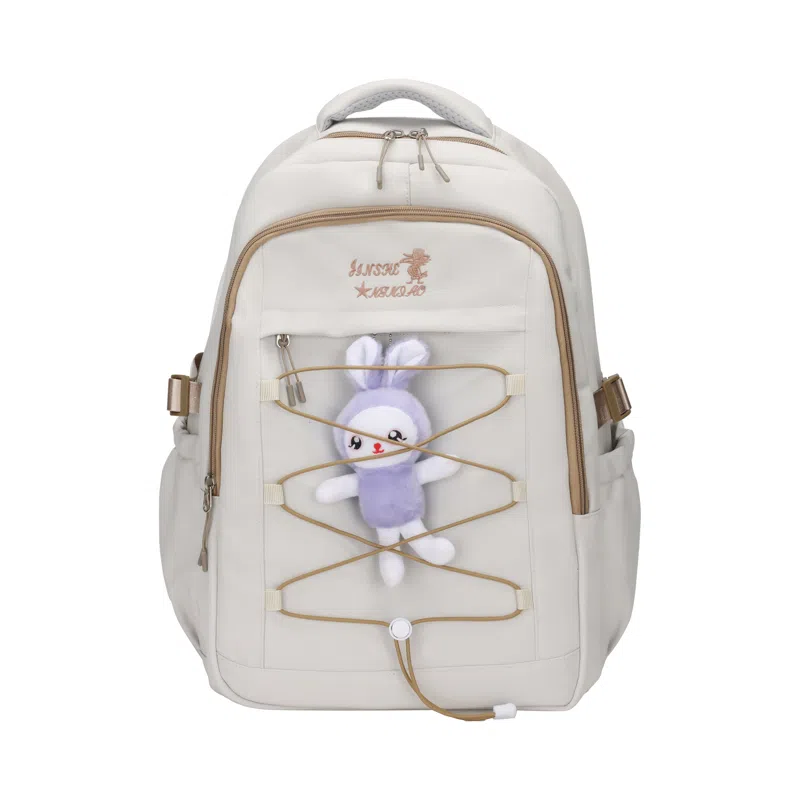 彤彤兔 背包简约学院风书包 尼龙 双肩包 常规 女款 多色