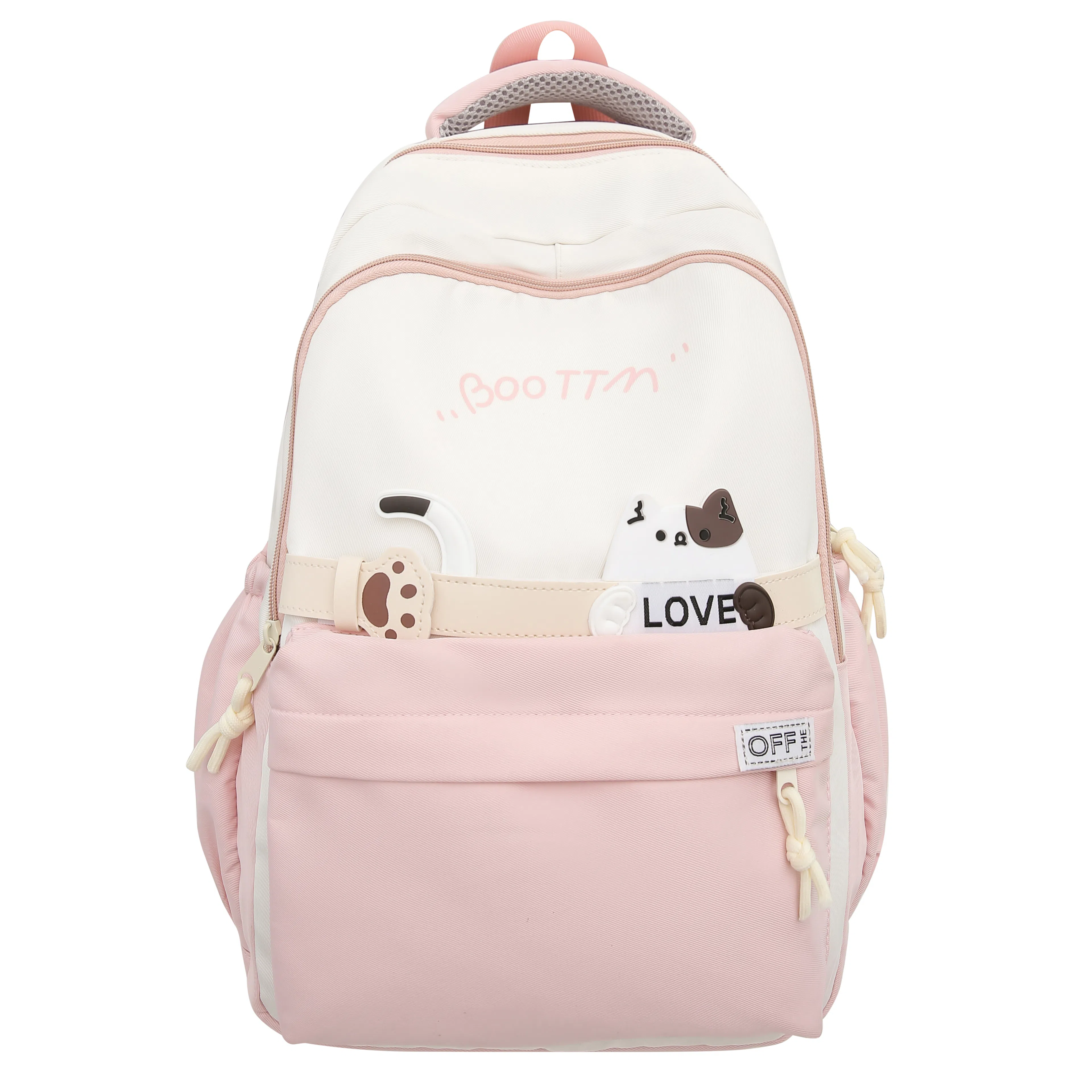 彤彤兔 休闲百搭背包高颜值 尼龙 双肩包 常规 女款 黑色/卡其色/粉色/紫色/蓝色