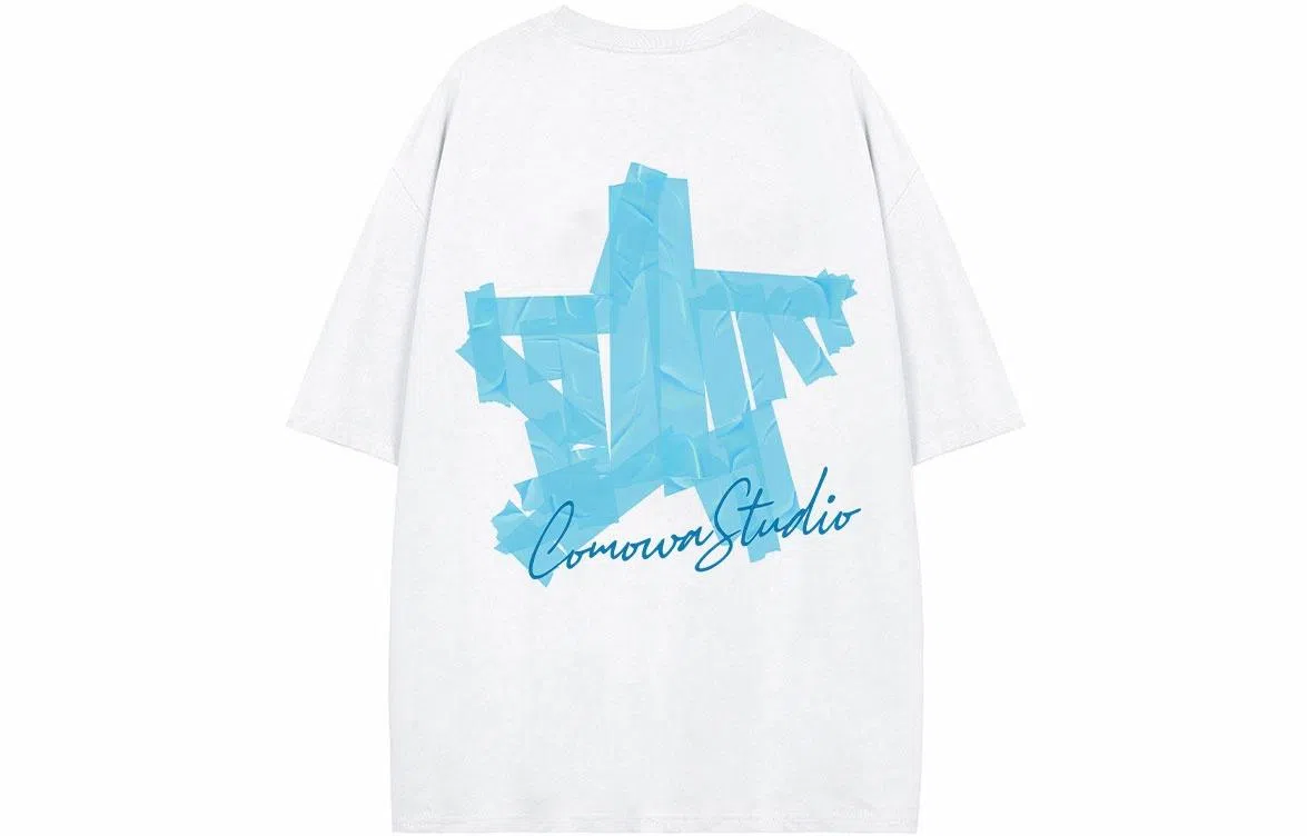 COMOWA Graffiti Tape Stars Moon Logo Tee Set