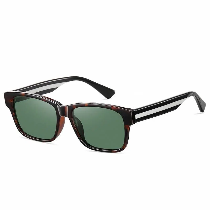 山一丸 通用方框炫彩墨镜腿偏光墨镜全框潮流遮阳镜 板材镜架 方形 太阳眼镜 男女同款情侣款