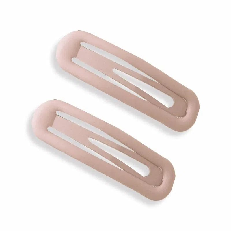 蒙妮 时尚磨砂掰掰夹 金属 边夹 男女同款情侣款