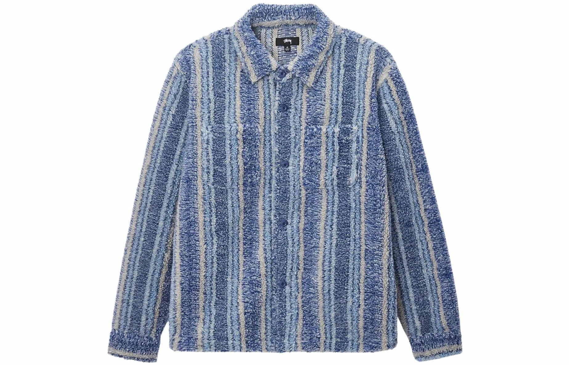 Stussy FW 23 Stripe Sherpa Shirt