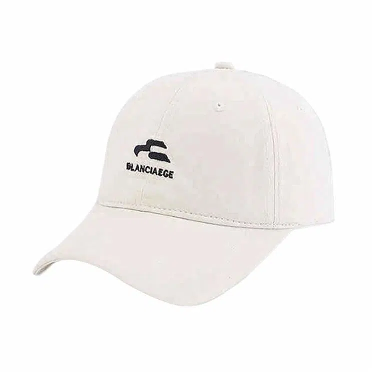 心水好物 早春大头围韩版户外出行防晒百搭刺绣字母 棉 鸭舌帽 男女同款情侣款