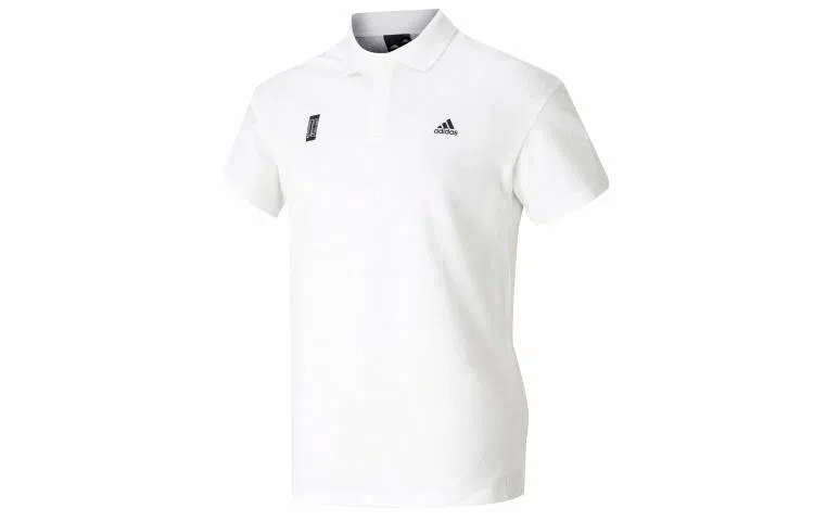 adidas WJ Polo Badge Short Sleeve White