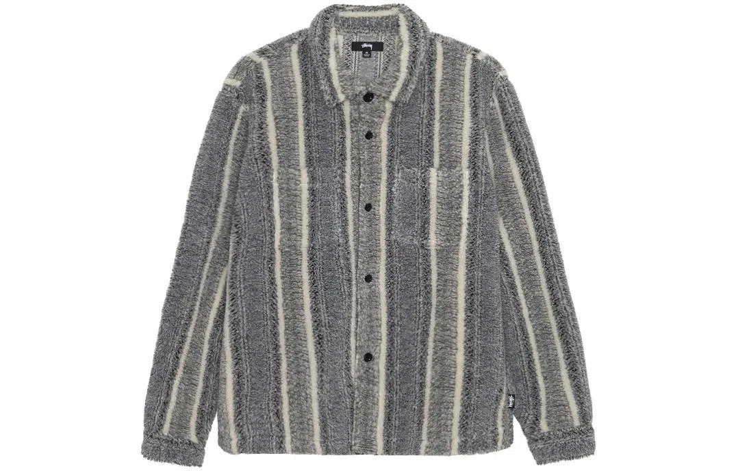 Stussy FW 23 Stripe Sherpa Shirt