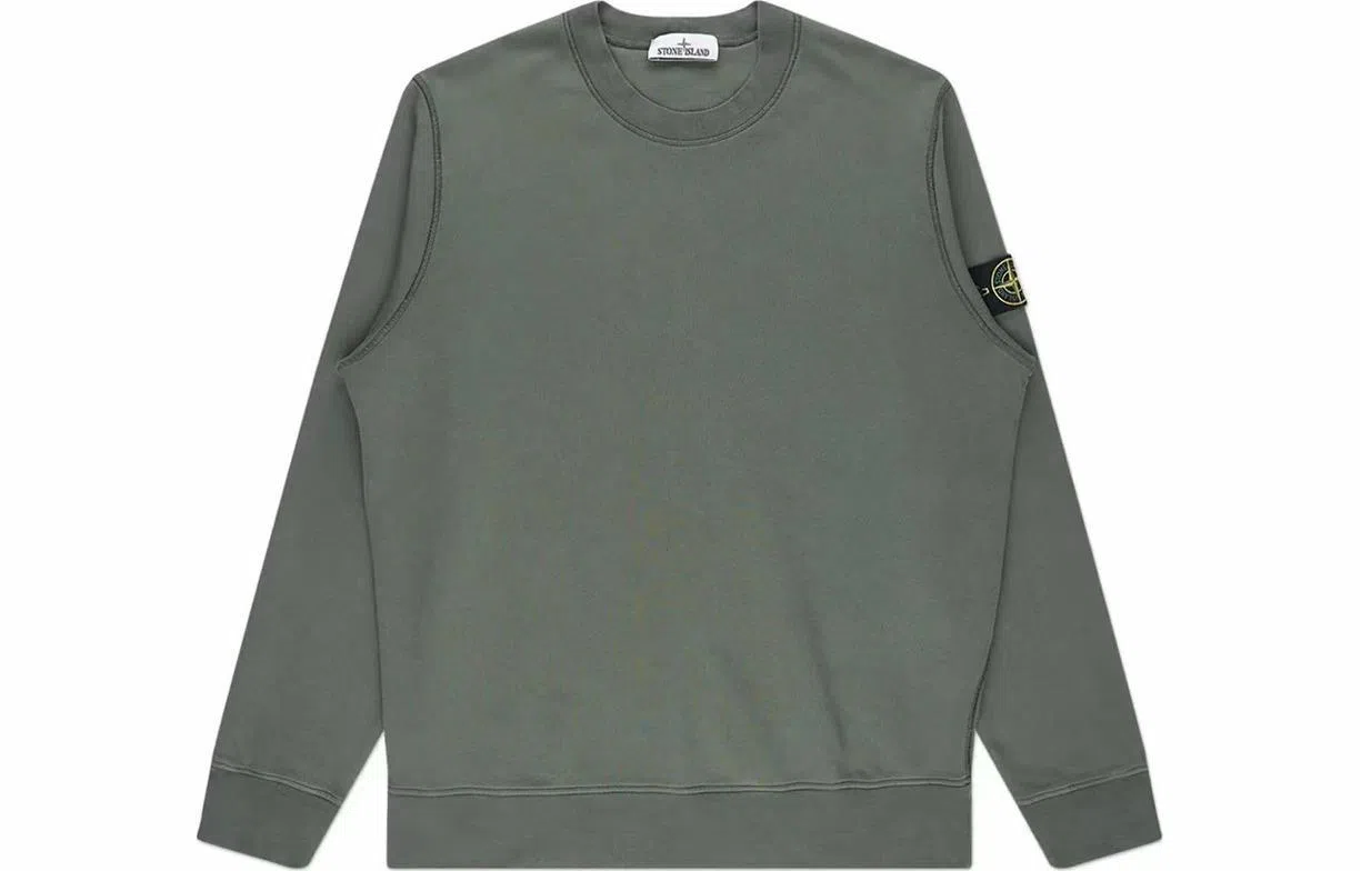 Stone Island SS24 Crewneck Sweatshirt Moss Green