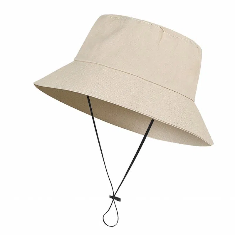 千桐 防晒大檐显脸小沙滩海边遮阳户外露营登山帽 运动透气网帽时尚防紫外线 聚酯纤维 渔夫帽 男女同款情侣款