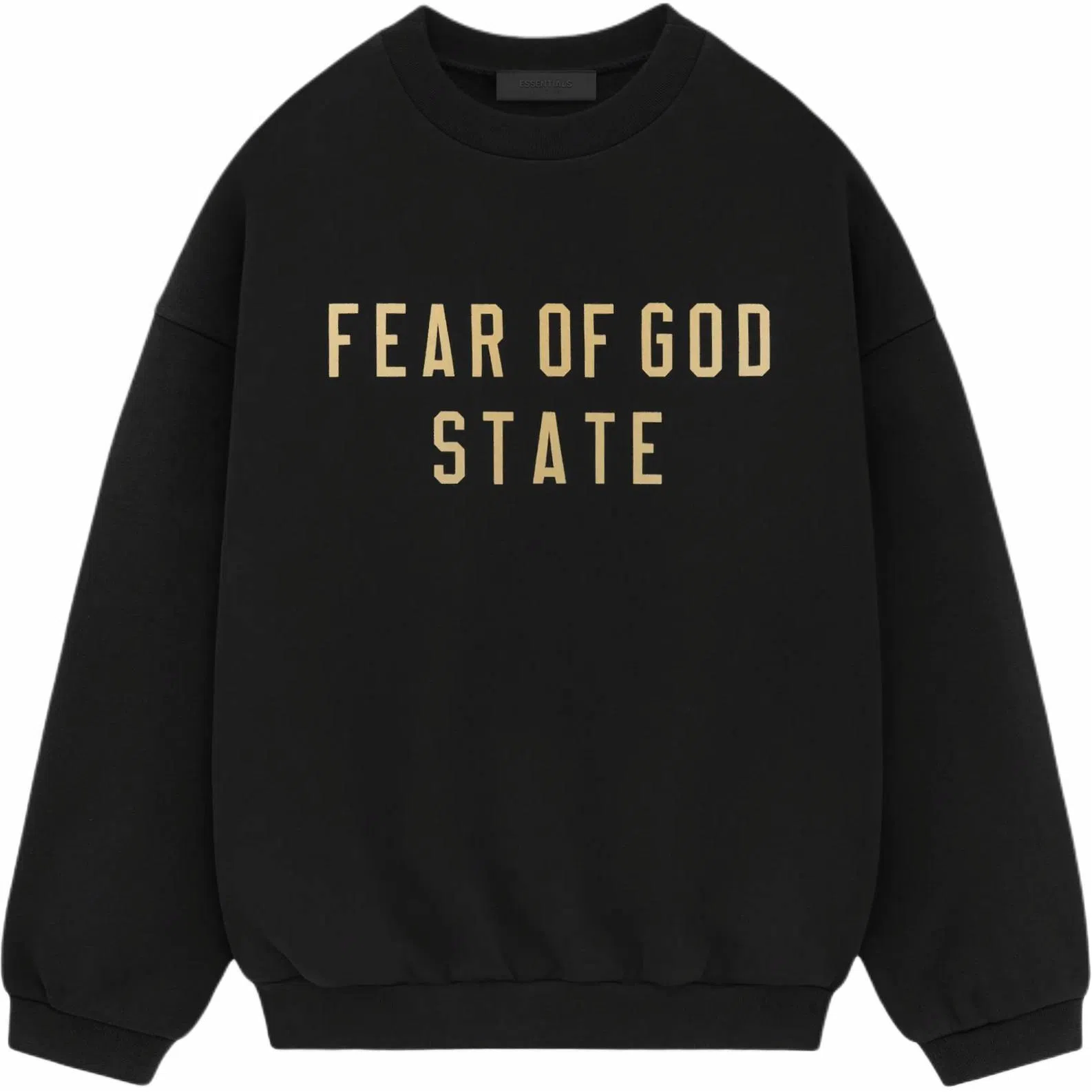 Fear of God Essentials Fleece Crewneck Obsidian Black