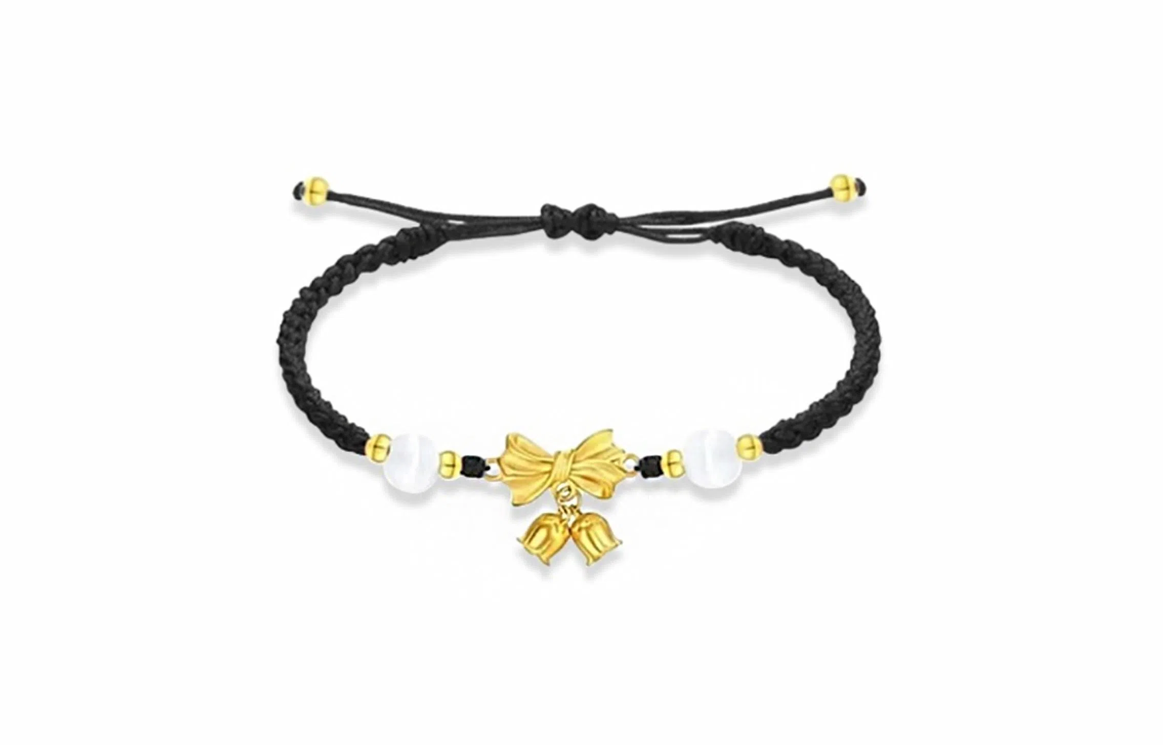 嘉福莱 蝴蝶结 甜美可爱少女心 简约小众精致优雅 通勤百搭校园潮流 琉璃 手链 男女同款情侣款