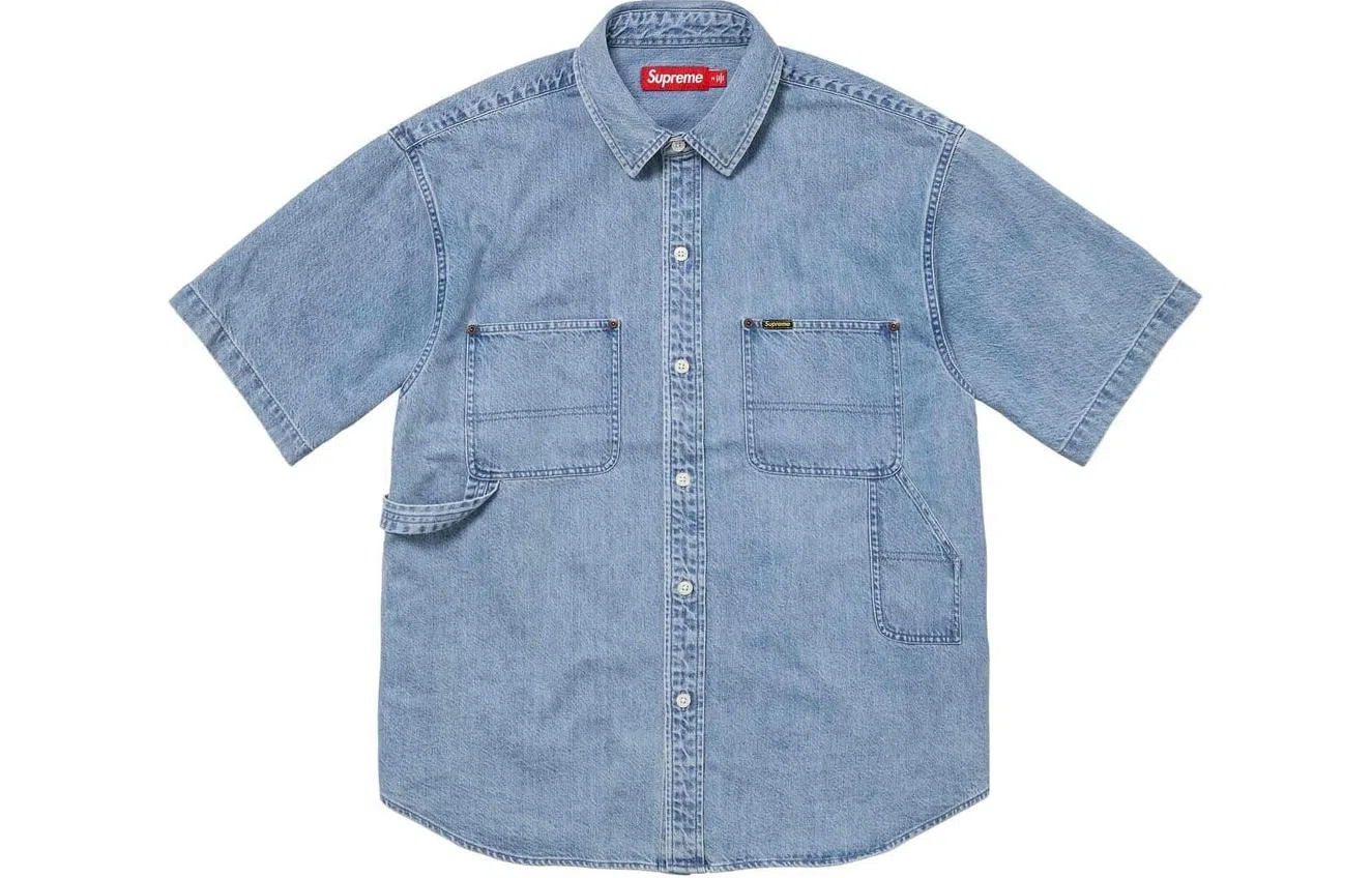 Supreme SS24 WEEK17 LOOSE FIT SS DENIM PAINTER SHIRT