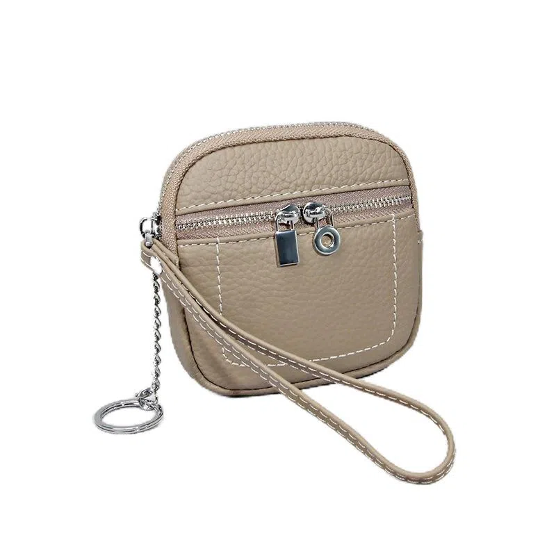 彤彤兔 简约纯色 头层牛皮 零钱包 女款 多色