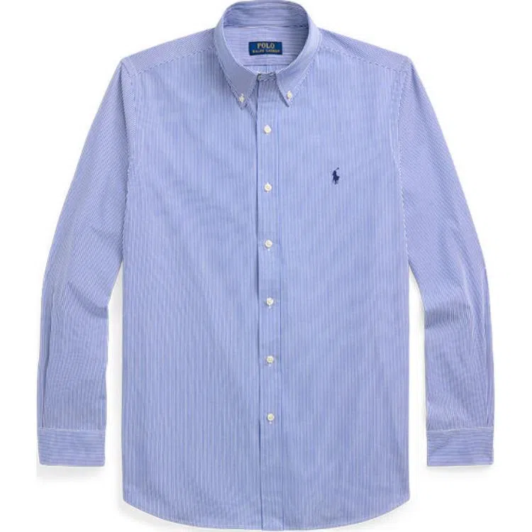 Polo Ralph Lauren FW24 Striped Collar Shirt Blue